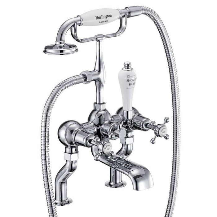 Burlington Deck Mounted Bath Shower Mixer - Unbeatable Bathrooms