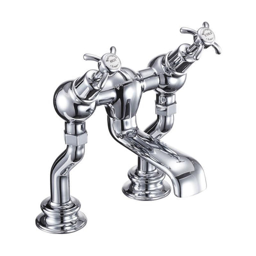 Burlington Deck Mounted Regent Angled Bath Filler - Unbeatable Bathrooms