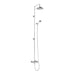 Burlington Eden Thermostatic Exposed Shower Bar Valve Single Outlet with Extended Rigid Riser and Swivel Shower Arm - Unbeatable Bathrooms
