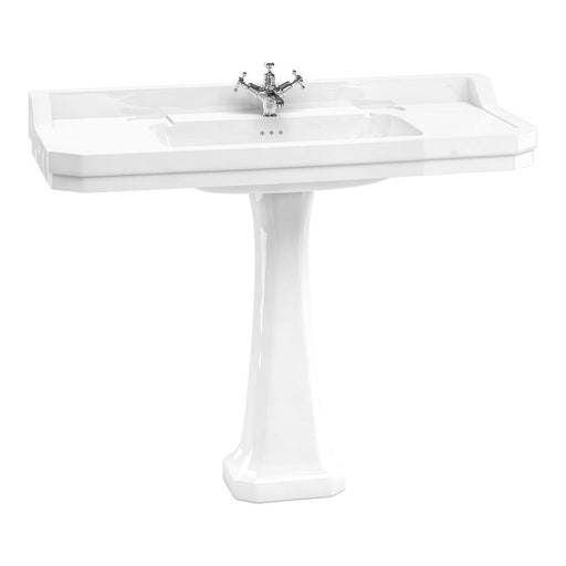Burlington Edwardian 120cm Classic Full Pedestal Basin - 1, 2 & 3TH - Unbeatable Bathrooms