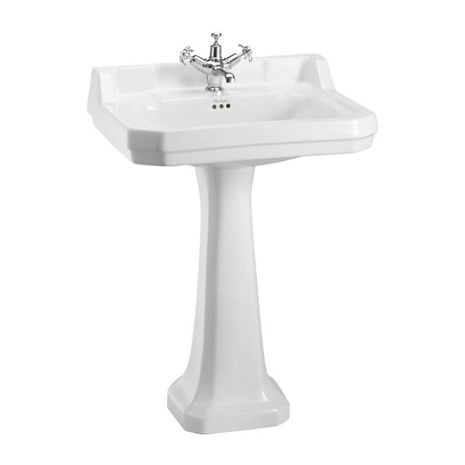 Burlington Edwardian 62cm Regal Full Pedestal Basin - 1, 2 & 3TH - Unbeatable Bathrooms