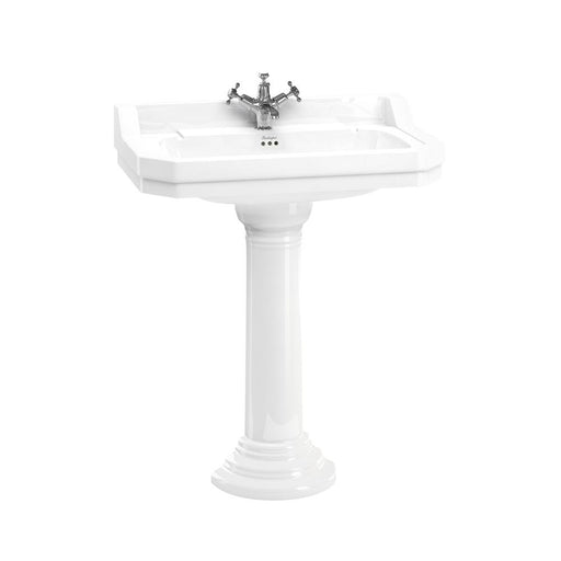 Burlington Edwardian 80cm Regal Round Full Pedestal Basin - 1, 2 & 3TH - Unbeatable Bathrooms
