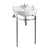 Burlington Edwardian Round 56cm Basin and Basin Stand - Unbeatable Bathrooms
