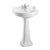 Burlington Edwardian 56cm Round Full Pedestal Basin - 1 & 2TH - Unbeatable Bathrooms