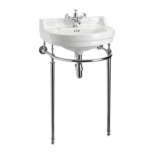 Burlington Edwardian Round 56cm Basin & Regal Basin Stand - Unbeatable Bathrooms