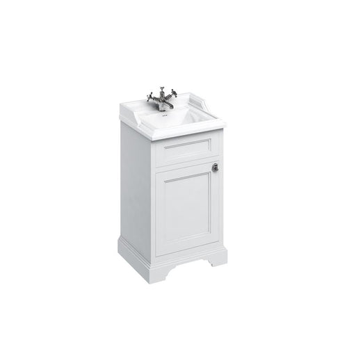 Burlington Classic 500mm Vanity Unit - Floor Standing 1 Door Unit - Unbeatable Bathrooms