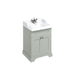 Burlington Classic 650mm Vanity Unit - Floor Standing 2 Door Unit - Unbeatable Bathrooms