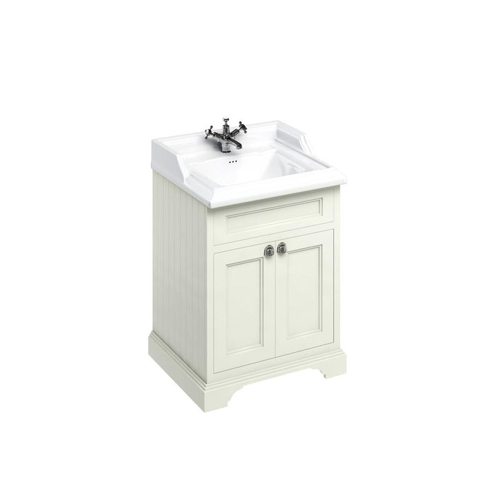Burlington Classic 650mm Vanity Unit - Floor Standing 2 Door Unit - Unbeatable Bathrooms