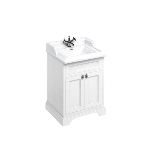 Burlington Classic 650mm Vanity Unit - Floor Standing 2 Door Unit - Unbeatable Bathrooms