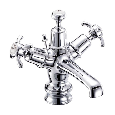 Burlington High Central Indice Regent Basin Mixer with Pop-Up Waste - Unbeatable Bathrooms