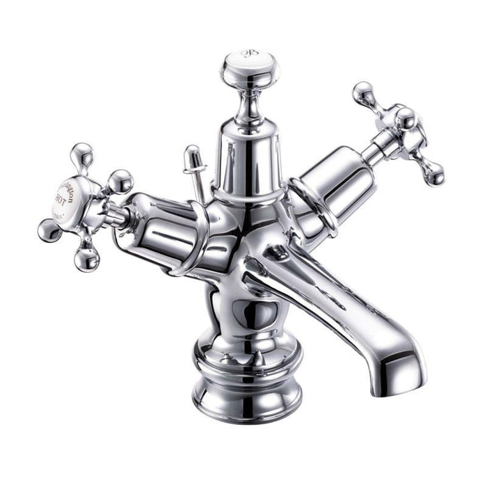 Burlington High Central Indice Regent Basin Mixer with Pop-Up Waste - Unbeatable Bathrooms