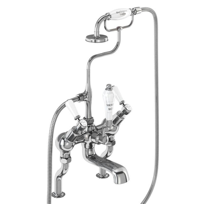 Burlington Kensington Angled Bath Shower Mixer - Deck Mounted - Unbeatable Bathrooms