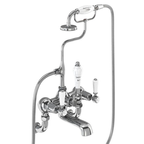Burlington Kensington Wall Mounted Bath Shower Mixer - Unbeatable Bathrooms