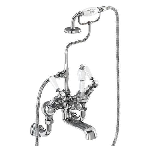 Burlington Kensington Wall Mounted Regent Angled Bath Shower Mixer - Unbeatable Bathrooms