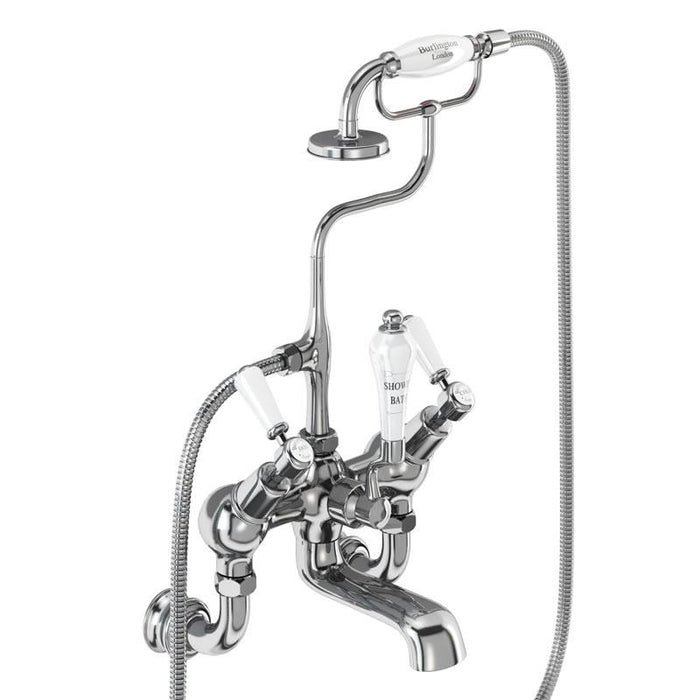 Burlington Kensington Wall Mounted Regent Angled Bath Shower Mixer - Unbeatable Bathrooms