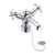 Burlington Low Central Indice Basin Mixer with Click Clack - Unbeatable Bathrooms