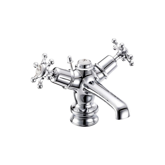 Burlington Low Central Indice Basin Mixer with Pop-Up - Unbeatable Bathrooms