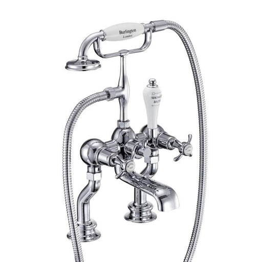 Burlington Regent Deck Mounted Bath Shower Mixer - Unbeatable Bathrooms
