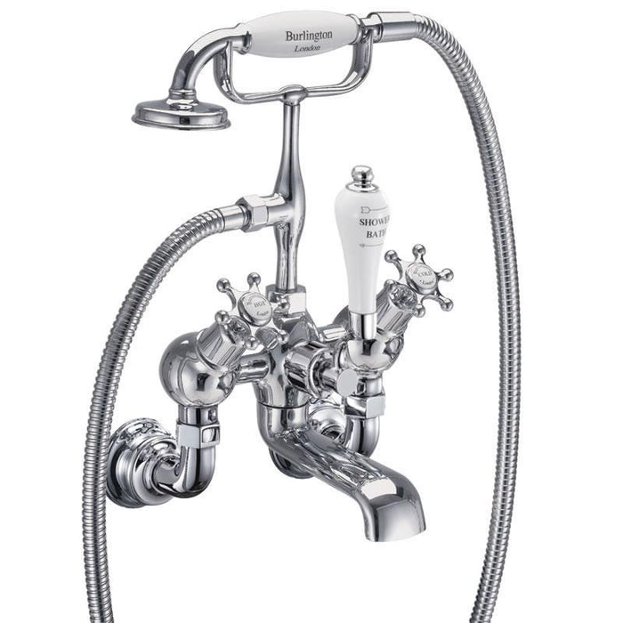 Burlington Regent Wall Mounted Angled Bath Shower Mixer - Unbeatable Bathrooms