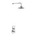 Burlington Severn Thermostatic Single Outlet Concealed Shower Valve with Fixed Shower Arm - Unbeatable Bathrooms