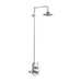 Burlington Spey Thermostatic Exposed Shower Valve Single Outlet with Rigid Riser and Swivel Shower Arm - Unbeatable Bathrooms