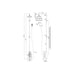 Burlington Spey Thermostatic Exposed Shower Valve Two Outlet Standard Riser Swivel Shower Arm with Handset & Holder Hose and Rose - Unbeatable Bathrooms