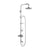 Burlington Stour Thermostatic Exposed Shower Valve Two Outlet Rigid Riser Fixed Shower Arm Handset & Holder with Hose & Soap Basket and Rose - Unbeatable Bathrooms