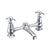 Burlington Traditional 2 Tap Hole Bridge Basin Mixer - Unbeatable Bathrooms