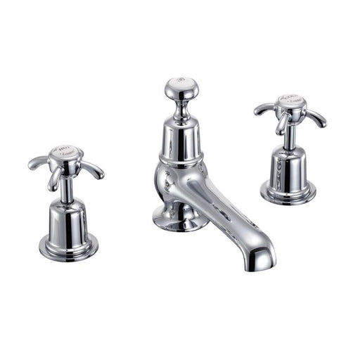 Burlington Traditional 3 Tap Hole Mixer with Pop Up Waste - Unbeatable Bathrooms