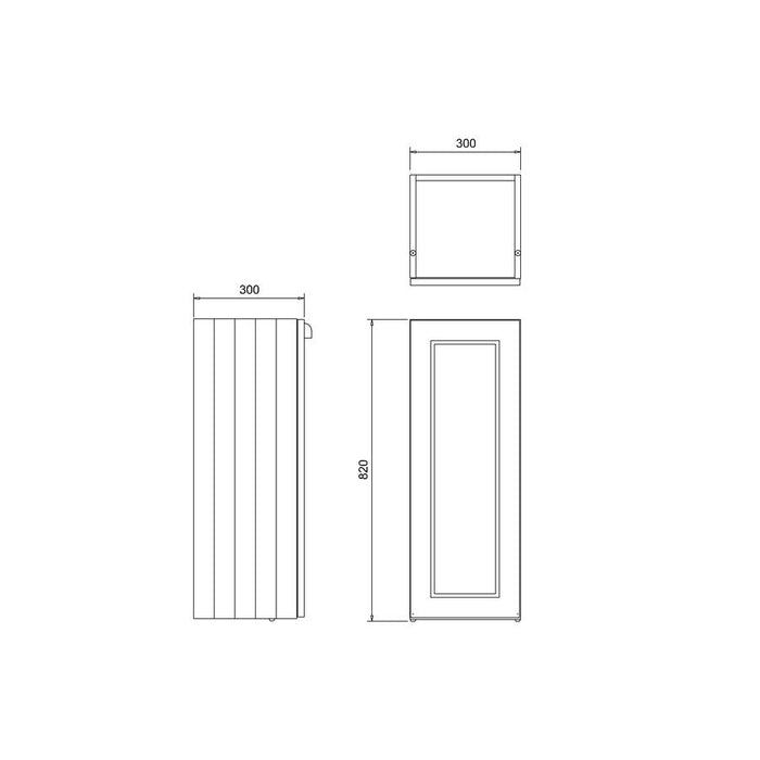 Burlington Traditional 30cm Single Door Wood Base Unit - Unbeatable Bathrooms