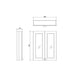 Burlington Traditional 60cm Double Door Wood Mirror Wall Unit - Unbeatable Bathrooms