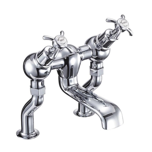 Burlington Traditional Angled Bath Filler - Deck Mounted - Unbeatable Bathrooms