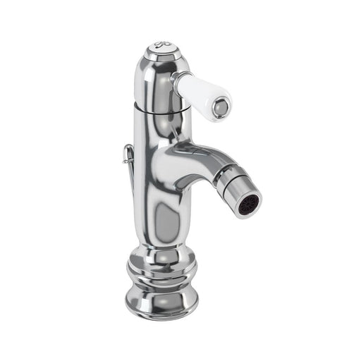 Burlington Traditional Chelsea Regent Curved Bidet Mixer with Pop Up Waste - Unbeatable Bathrooms