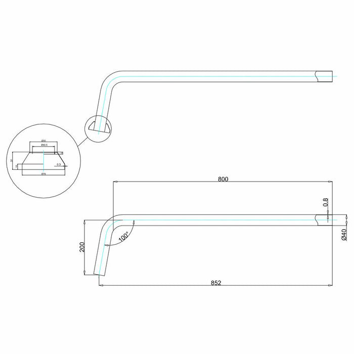 Burlington Traditional Chrome Plated P Trap Connection Pipe - Unbeatable Bathrooms