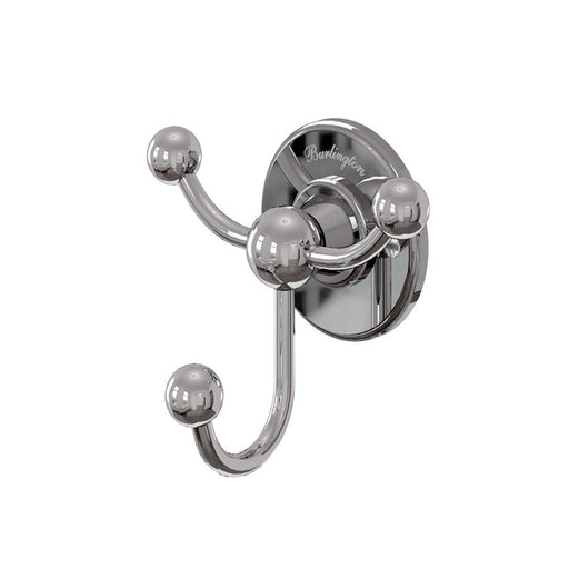Burlington Traditional Chrome Plated Triple Bath Robe Hook - Unbeatable Bathrooms
