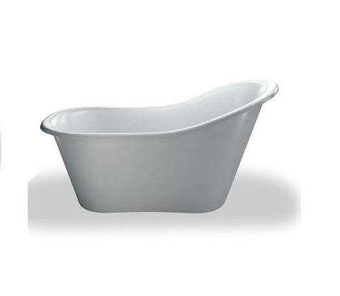 Burlington Emperor 1530 x 730mm Freestanding Slipper Bath - Unbeatable Bathrooms