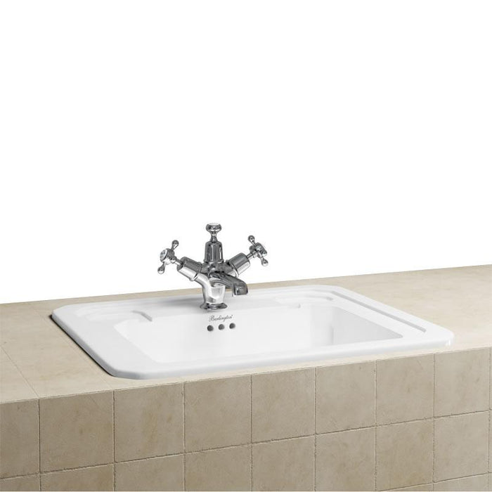 Burlington Traditional 540mm Inset Basin - 1 & 2TH - Unbeatable Bathrooms
