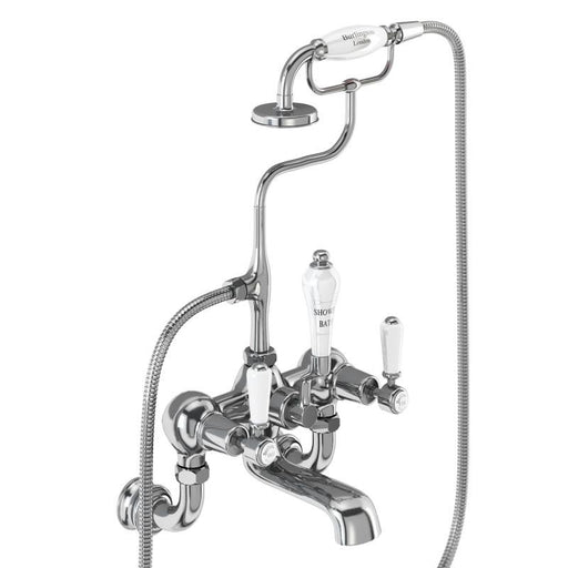 Burlington Traditional Kensington Regent Wall Mounted Bath Shower Mixer - Unbeatable Bathrooms