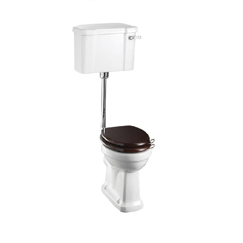 Burlington Traditional Low-Level Cistern Toilet with Standard Lever Cistern & Flush Pipe Kit - Unbeatable Bathrooms