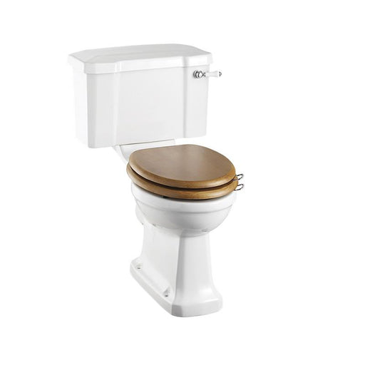 Burlington Traditional Rimless Close Coupled Toilet with 44cm Lever Cistern - Unbeatable Bathrooms