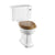 Burlington Traditional Rimless Close Coupled Toilet with 44cm Front Button Cistern - Unbeatable Bathrooms
