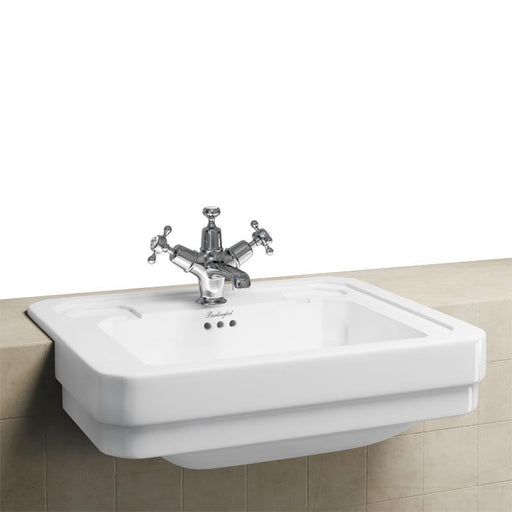 Burlington Traditional 580mm Semi-Recessed Basin - 1 & 2TH - Unbeatable Bathrooms