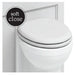 Burlington Traditional Soft Close Toilet Seat - Matt White - Unbeatable Bathrooms