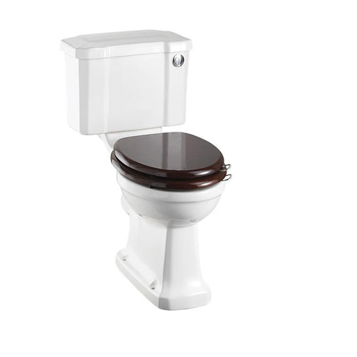 Burlington Traditional Standard Close Coupled Toilet with Slimline Push Button Cistern - Unbeatable Bathrooms