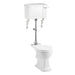 Burlington Traditional Medium-Level Close Coupled Toilet with Lever Cistern & Flush Pipe Kit - Unbeatable Bathrooms
