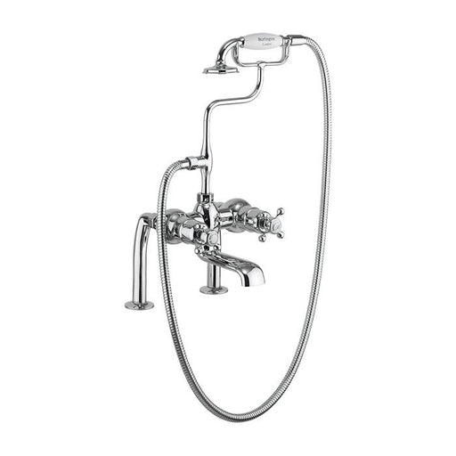 Burlington Traditional Tay Thermostatic Deck Mounted Bath Shower Mixer - Unbeatable Bathrooms