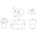 Burlington Traditional White Wall Hung Bidet - Unbeatable Bathrooms