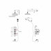 Burlington Trent Thermostatic Two Outlet Concealed Shower Valve with Fixed Shower Arm Handset & Holder Hose and Rose - Unbeatable Bathrooms