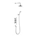 Burlington Trent Thermostatic Two Outlet Concealed Shower Valve with Fixed Shower Arm Handset & Holder Hose and Rose - Unbeatable Bathrooms