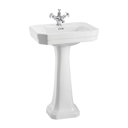 Burlington Victorian 56cm Regal Full Pedestal Basin - 1, 2 & 3TH - Unbeatable Bathrooms